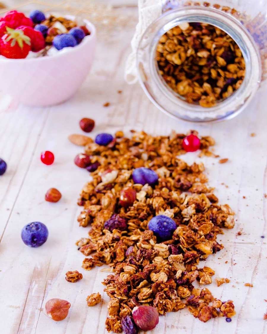 Granola basso ontenuto zuccheri